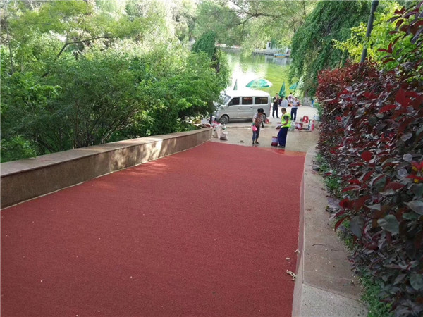 沈阳彩色路面施工